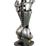 Elysian, original metal sculpture of a female torso by Canadian artist Cory Fuhr at Effusion Art Gallery in Invermere, BC.