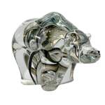 Blown glass Galaxy Bear by Canadian glass artist Hayden MacRae at Effusion Art Gallery in Invermere, BC.