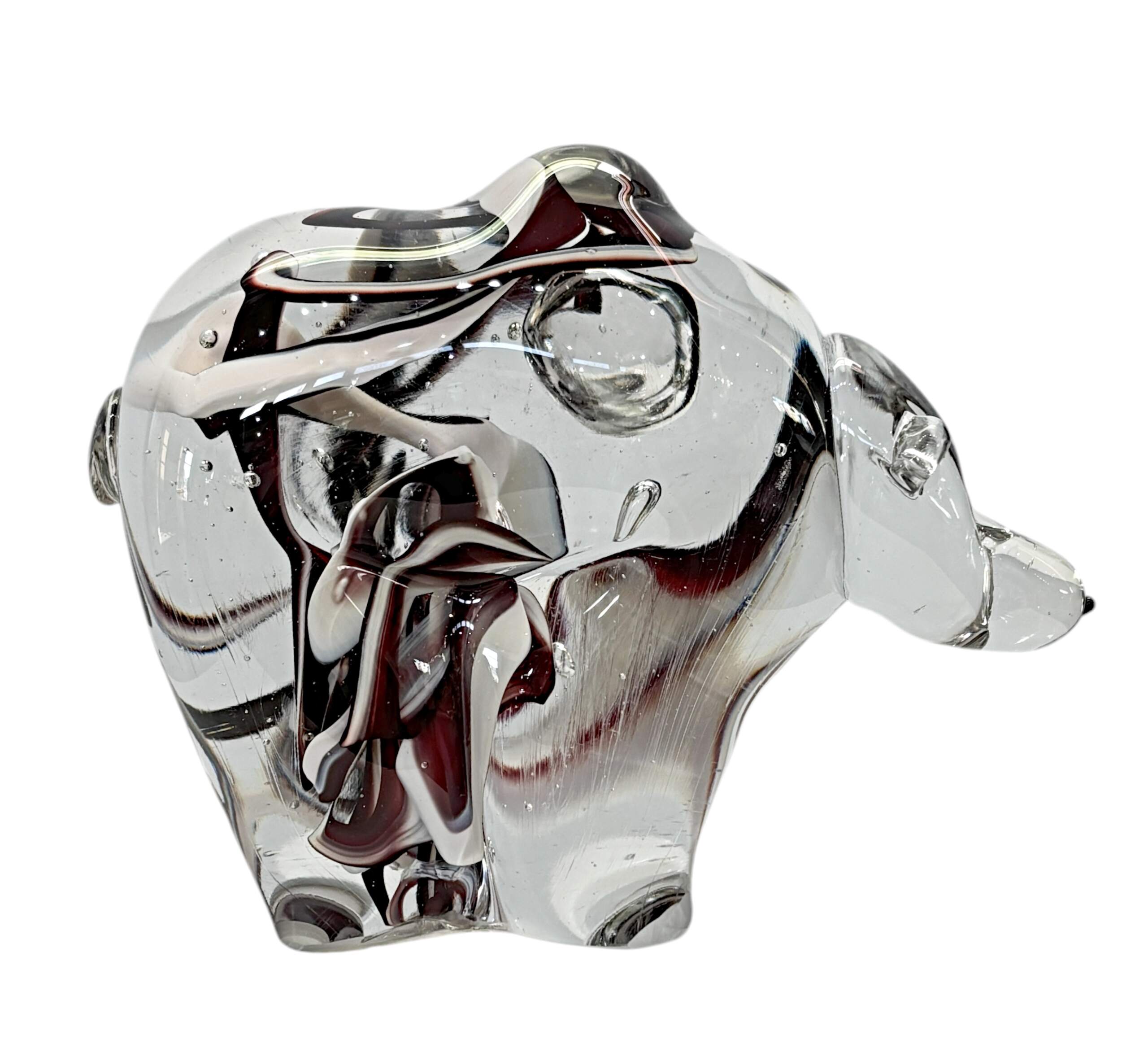 Blown glass Galaxy Bear by Canadian glass artist Hayden MacRae at Effusion Art Gallery in Invermere, BC.