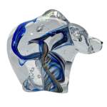 Blown glass Galaxy Bear by Canadian glass artist Hayden MacRae at Effusion Art Gallery in Invermere, BC.
