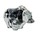 Blown glass Galaxy Bear by Canadian glass artist Hayden MacRae at Effusion Art Gallery in Invermere, BC.