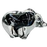 Blown glass Galaxy Bear by Canadian glass artist Hayden MacRae at Effusion Art Gallery in Invermere, BC.