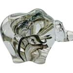 Blown glass Galaxy Bear by Canadian glass artist Hayden MacRae at Effusion Art Gallery in Invermere, BC.