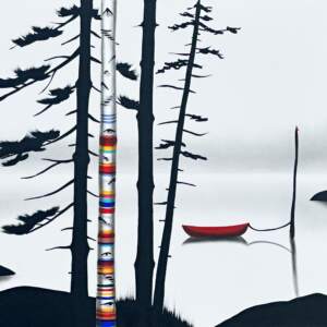 Find Somewhere to Grow, original landscape painting by Canadian artist Natasha Miller at Effusion Art Gallery in Invermere, BC.