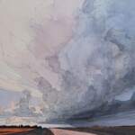 You Get What You Give, Original acrylic prairie landscape painting by Canadian artist Michaela Hoppe at Effusion Art Gallery in Invermere, BC.