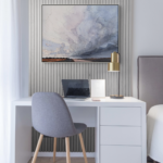 You Get What You Give, original acrylic + marker stormy prairie sky painting by Canadian artist Michaela Hoppe at Effusion Art Gallery in Invermere, BC.