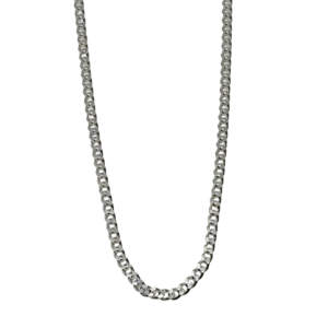 Sterling silver delicate curb chain by Canadian artist Karyn Chopik at Effusion Art Gallery in Invermere, BC.