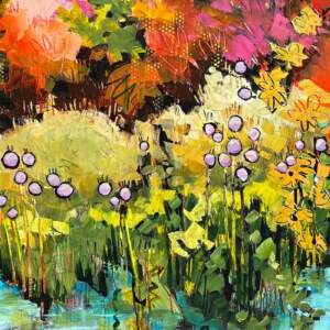 Show Me What You Got, original acrylic landscape painting by Canadian artist Eleanor Lowden at Effusion Art Gallery in Invermere, BC.