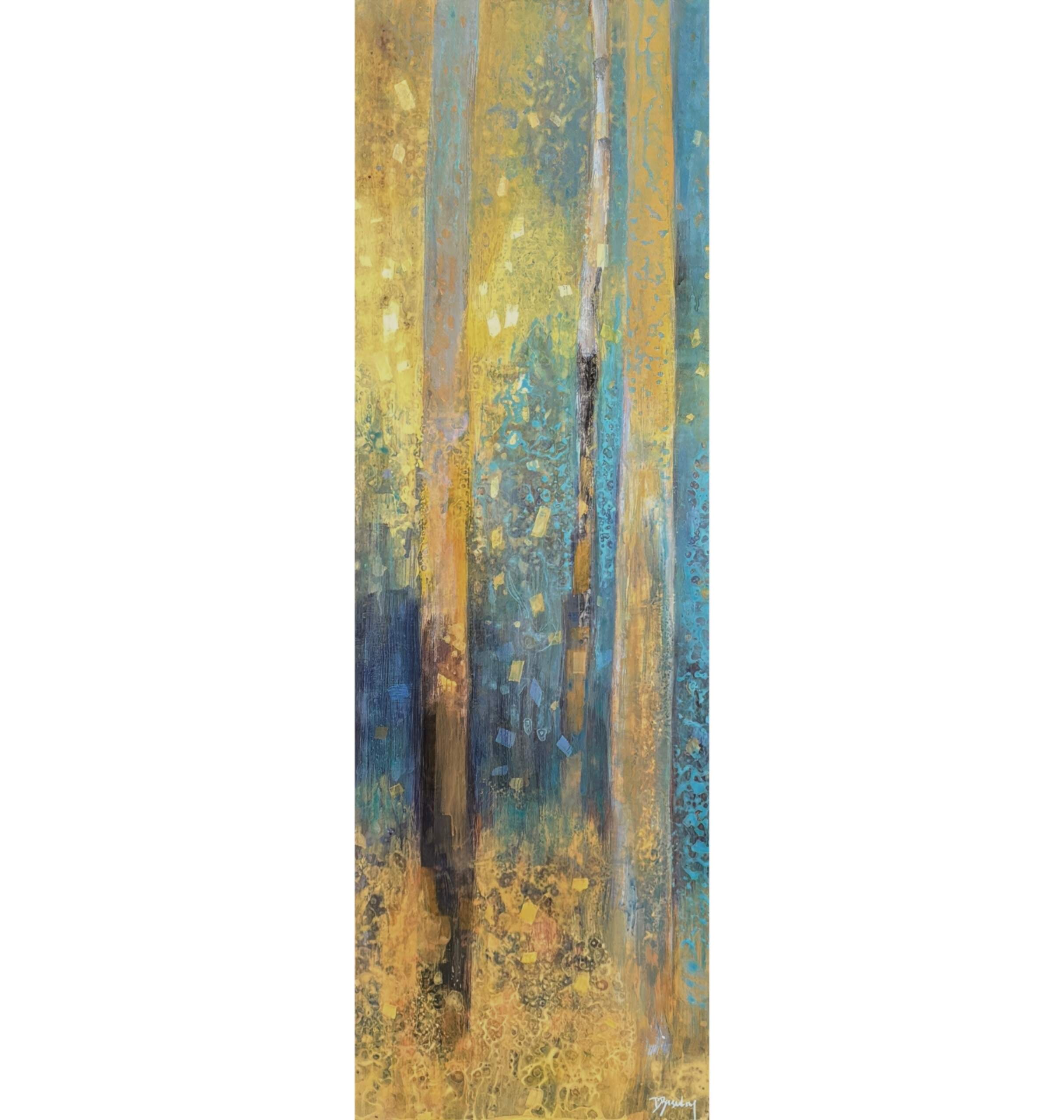 Zasadny.Gold and Turquoise.White