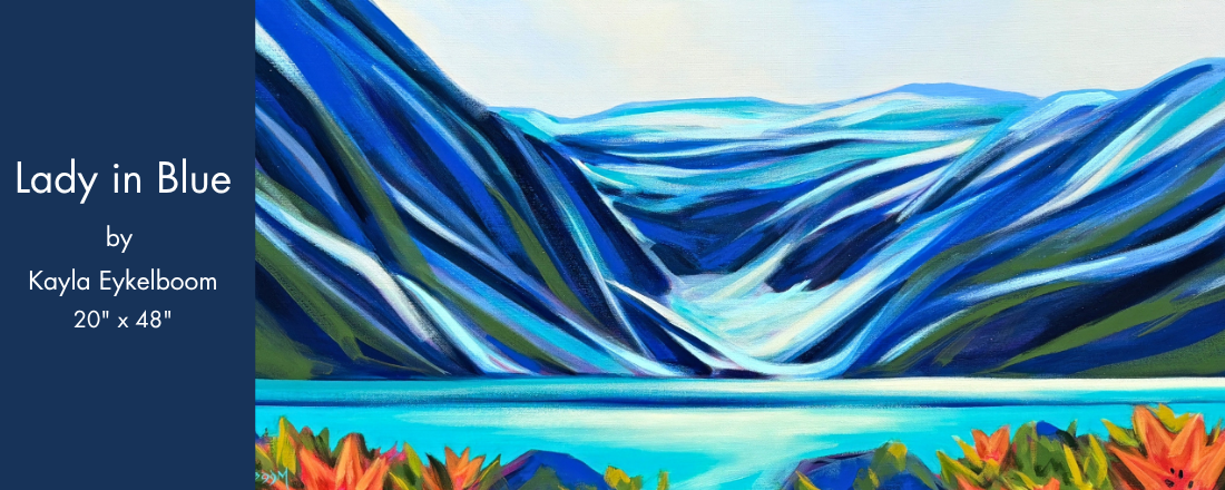 Lady in Blue Banner