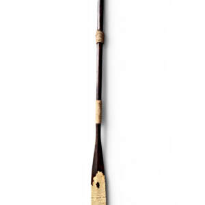 One-of-a-kind reclaimed decorative oar by Canadian artist Kara Masters at Effusion Art Gallery in Invermere, BC.