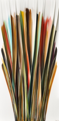 Source de bonheur, original mixed media 3-D abstract painting by Canadian artist Melanie Giguere at Effusion Art Gallery in Invermere, BC.